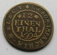 (№1693km638) Монета Германия (Германская Империя) 1693 год 1/12 Thaler