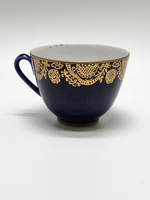 Чашка ЛФЗ кобальт позолота 