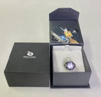 Кольцо серебрение 925 пр 6,4 гр цирконий 17 мм Preciosa Чехия в подарочной коробке 