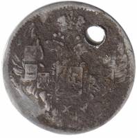 (1843, СПБ АЧ) Монета Россия-Финдяндия 1843 год 5 копеек  Орёл A Серебро Ag 868  F