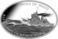 (003) Монета Токелау 2013 год 1 доллар "Корабль Принц Уэльский"  Медно-никель, покрытый серебром  UN