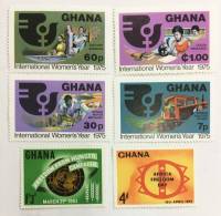 --  Набор марок Гана 6 шт.  Негашеные , III O