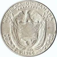 (№1966km12a.1) Монета Панама 1966 год frac12; Balboa (усилитель)