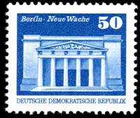 (1974-043) Марка Германия (ГДР) "Новая гвардия, Берлин"    Достопримечательности ГДР III O