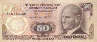 (№1976P-188a.1) Банкнота Турция 1976 год "50 Turkish Lira"