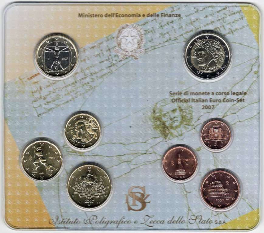 () Набор Италия 2007 год &quot;&quot;   UNC