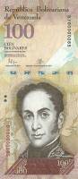 (2015) Банкнота Венесуэла 2015 год 100 боливаров "Симон Боливар"   UNC