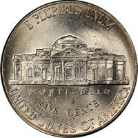 (2008p) Монета США 2008 год 5 центов   Томас Джефферсон анфас Медь-Никель  UNC
