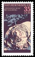(1977-008) Марка Германия (ГДР) "Каменная роза"    Памятники природы III Θ