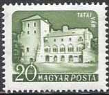 (1960-002) Марка Венгрия "Тата"    Замки (Стандартный выпуск) I Θ