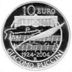 (№2004km241) Монета Италия 2004 год 10 Euro (80-х летию смерти. композитор Джакомо Пуччини)
