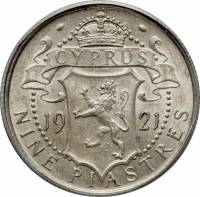 (№1913km13) Монета Кипр 1913 год 9 Piastres