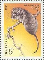 1985-072 Марка СССР Боялычная соня  Красная книга СССР III O