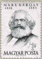 (1953-026) Марка Венгрия "К. Маркс"    70 лет со дня смерти К. Маркса (1818-1883) II Θ