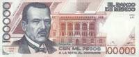 (№1991P-94b.3) Банкнота Мексика 1991 год "100,000 Pesos"