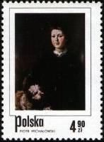 (1974-053) Марка Польша "Сын художника"    День почтовой марки. Польские картины с изображением дете