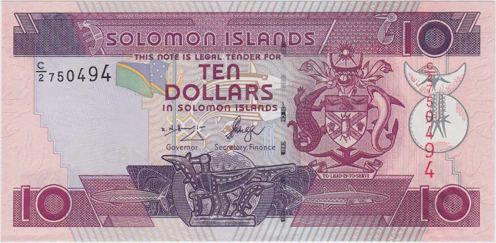 () Банкнота Соломоновы Острова 2006 год 10  &quot;&quot;   UNC