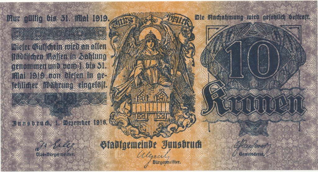 (№1918) Банкнота Австрия 1918 год &quot;10 Kronen&quot;