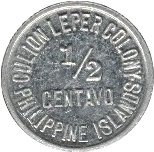 (№1913km1 (Чеканки Лепрозорий)) Монета Филиппины 1913 год frac12; Centavo (Чеканки Лепрозорий)