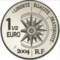 () Монета Франция 2004 год 1 1/2 евро ""   PROOF