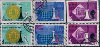 1963-058-63  Серия Набор марок (6 шт) СССР Дом М.А. Волошина в Крыму   XXV первенство мира по шахмат