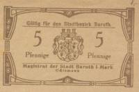 (№2017) Банкнота Германия (Без даты) 5 Pfennig"