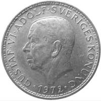 (1972) Монета Швеция 1972 год 5 крон "Густав II Адольф"  Медь-Никель  XF