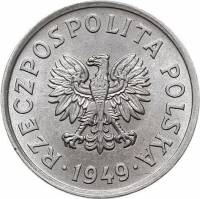 (№1949y43a) Монета Польша 1949 год 20 Groszy