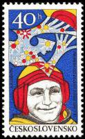 (1977-051) Марка Чехословакия "А. Леонов"    Космические исследования: 20-летие искусственных спутни