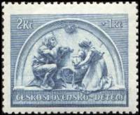 (1937-007) Марка Чехословакия "Колыбельная"    День матери III Θ