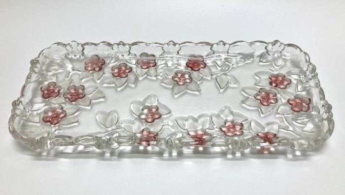 Блюдо, цветное стекло