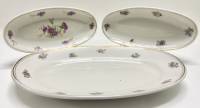 Блюдо овальное + 2 селедочницы Пролетарий 50-60 года 