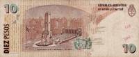 (,) Банкнота Аргентина 1998 год 10 песо "Мануэль Бельграно"   UNC