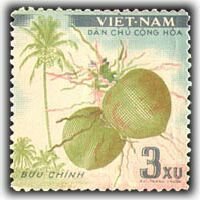 (№1959-021) Марка из набора Вьетнам 1959 год "Плоды" ( III O )