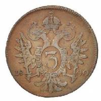 (№1800km2115.2) Монета Австрия 1800 год 3 Kreuzer (Один)