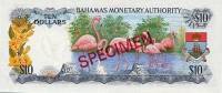 (№P-30s) Банкнота Багамские острова 1968 год 10 Dollars "Багамский доллар"