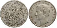 (1904D) Монета Германия (Бавария) 1904 год 5 марок "Оттон I"  Серебро Ag 900  XF