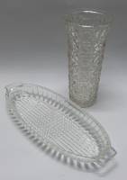 Селедочница+ваза хрусталь (сост. на фото)