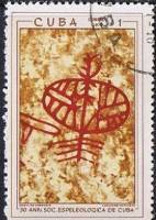 (1970-022) Марка Куба "Пещера Амбросио"    Спелеология III Θ