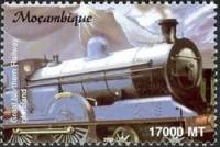 Марка Мозамбик 2002 год "Великая Северная железная дорога Ирландии", Гашеная