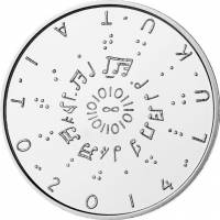 (№2014km216) Монета Финляндия 2014 год 20 Euro (Грамотность)
