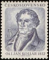 (1952-006) Марка Чехословакия "Я. Коллар (Ультрамариновая)"    100 лет со дня смерти Я. Коллара II Θ