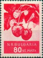 (1956-015) Марка Болгария "Земляника"   Фрукты (2) I Θ