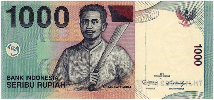 (2013) Банкнота Индонезия 2013 год 1 000 рупий &quot;Капитан Паттимура&quot;   UNC
