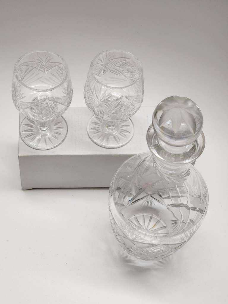 Графин и 2 рюмки хрусталь СССР