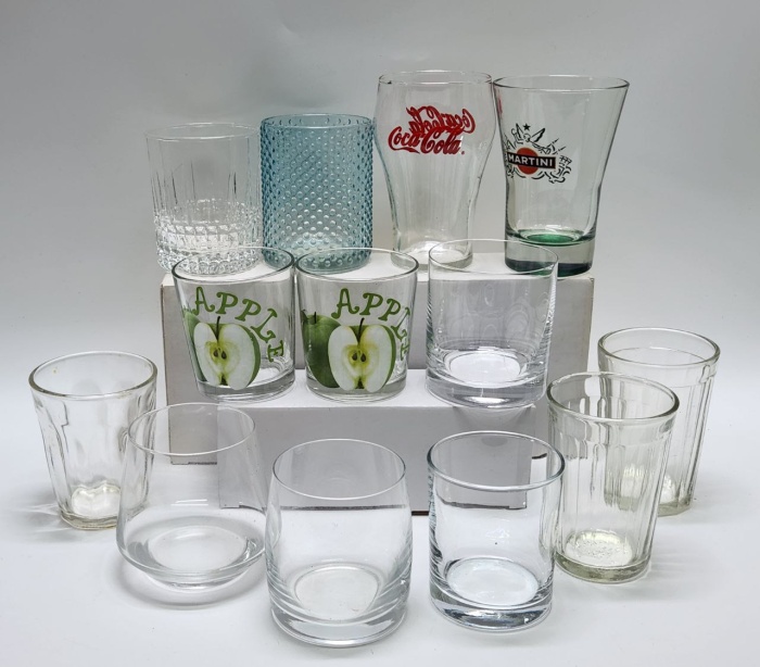 Стаканы 13 штук разные 