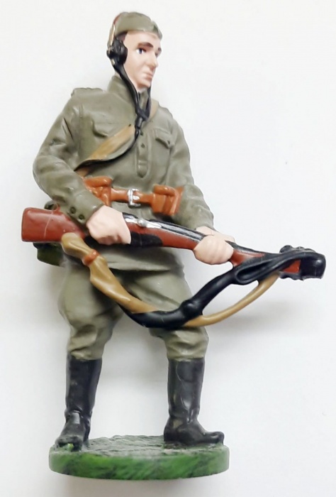 Оловянный солдатик &quot;Рядовой саперных частей инженерных войск РККА, 1943-1945 гг.&quot;