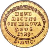 (№1789km139 (Торговля Чекана)) Монета Швейцария 1789 год 1 Ducat (Торговля Чекана)