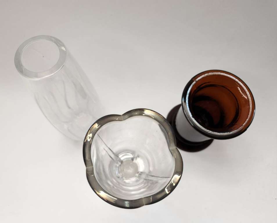 Вазы небольшие стекло 3 шт 