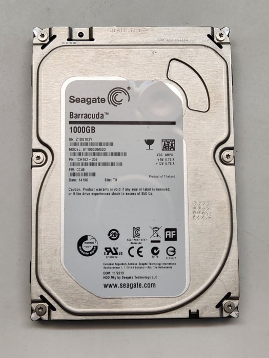 Жесткий диск Seagate Barracuda 1000 GB ST1000DM003